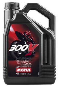 Motul 4L Factory Line Road Racing 300V 15W50 - 104129