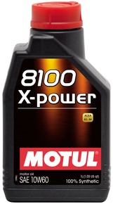 Motul 1L Synthetic Engine Oil 8100 10W60 X-Power - ACEA A3/B4 - 106142