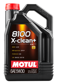 Motul 5L Synthetic Engine Oil 8100 5W30 X-CLEAN Plus - 106377