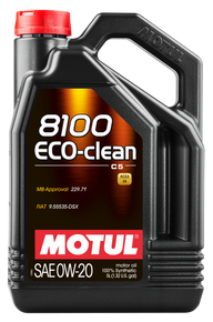 Motul 5L Synthetic Engine Oil 8100 0W20 Eco-Clean - 108862