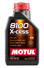 Motul Synthetic Engine Oil 8100 5W30 X-CESS 1L - 108944