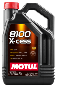 Motul Synthetic Engine Oil 8100 5W30 X-CESS 5L - 108946