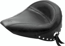 Mustang 84-06 Harley Standard Rear Tire Standard Touring Solo Seat w/Studs - Black - 75084