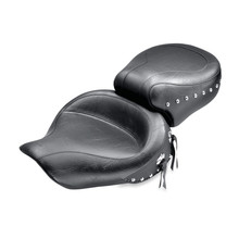 Mustang 91-05 Harley Dyna Wide Touring 1PC Seat - Black - 75111