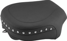 Mustang 08-21 Harley Electra Glide,Rd Glide,Rd King,Str Glide Pass Seat(13.5wide)/Studs - Black - 75451
