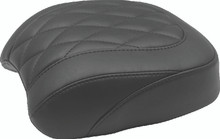Mustang 18-21 Harley Fat Bob Standard Touring Passenger Seat Trapezoid - Black - 75888