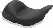 Mustang 08-21 Harley Electra Glide Std, Rd Glide, Rd King, Str Glide Lowdown Solo Seat - Black - 76078