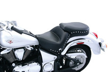 Mustang 06-21 Kawasaki Vulcan 900 Classic, Custom Standard Touring 1PC Seat w/Studs - Black - 76126