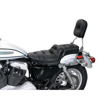 Mustang 04-21 Harley Sportster Duke 1PC Seat Regal - Black - 76144