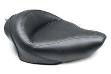 Mustang 04-21 Harley Sportster 3.3 GAL Wide Touring Solo Seat - Black - 76148