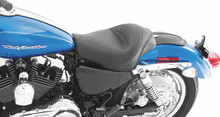 Mustang 04-21 Harley Sportster 4.5 GAL Standard Touring Solo Seat - Black - 76159