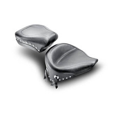Mustang 00-15 Harley Softail Standard Rear Tire Wide Touring Passenger Seat w/Studs - Black - 76180