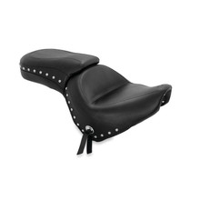 Mustang 10-13 Honda VT1300C Sabre,10-16 Stateline,10-15 Interstate 1PC Seat w/Studs - Black - 76640