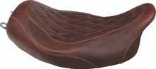 Mustang 97-07 Harley Rd King,06-07 Str Glide,00-05 Eagle Tripper Solo Seat - Brown - 76722