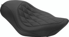Mustang 04-21 Harley Sportster Wide Tripper Solo Seat Diamond Stitch - Black - 76728