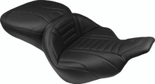 Mustang 97-07 Harley Electra Glide,Rd Glide Super Touring 1PC Seat Deluxe - Black - 76739