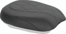 Mustang 11-13 Harley Blackline, 12-17 Slim/Slim S Wide Tripper Passenger Seat Diamond Stitch - Blac - 76763