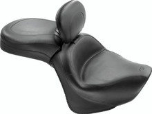 Mustang 06-21 Kawasaki Vulcan 900 Classic, Custom Touring 1PC Seat w/Driver Backrest - Black - 79417