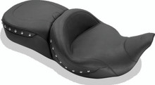 Mustang 08-21 Harley Electra Glide,Rd Glide,Rd King,Str Glide Super Touring 1PC Seat w/Studs - Black - 79546