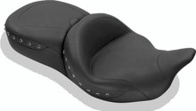 Mustang 08-21 Harley Electra Glide,Rd Glide,Rd King,Str Glide Super Tour 1PC Seat Blk Pearls - Black - 79547