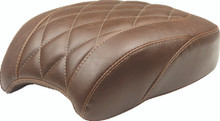 Mustang 18-21 Harley Heritage Classic, Deluxe Wide Tripper Passenger Seat Diamond Stitch - Brown - 83006