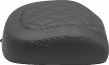 Mustang 18-21 Harley Fat Boy Wide Tripper Passenger Seat Diamond Stitch - Black - 83027