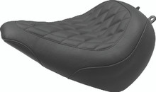 Mustang 18-21 Harley Street Bob Wide Tripper Passenger Seat Diamond Stitch - Black - 83036