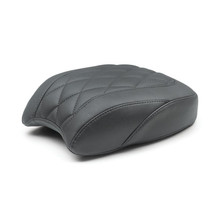 Mustang 18-21 Harley Street Bob Wide Tripper Passenger Seat Diamond Stitch - Black - 83036