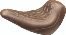 Mustang 18-21 Harley Low Rider, Sport Glide Wide Tripper Solo Seat Diamond Stitch - Brown - 83041