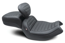 Mustang 20-22 Indian Challenger Standard Touring 1PC Seat w/Driver Backrest - Black - 89200