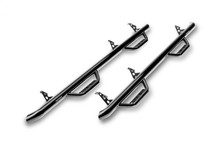N-Fab Nerf Step 15-17 GMC - Chevy Canyon/Colorado Crew Cab 5ft Bed - Gloss Black - W2W - 3in - G1583CC