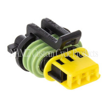 NAMZ 06-23 V-Twin Delphi OEM Speedometer Sensor/Siren Connector w/Terminals (HD 72064-06) - ND-15336029-B