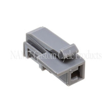 NAMZ 2004+ Dyna Delphi 1-Position OEM B+ Female Connector w/Female Terminals - 5 Pack (HD 72260-04) - ND-FBP