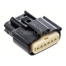 NAMZ 08-23 Molex MX-150 6-Position Female Connector Throttle Control Actuator - Blk (HD 72483-08BK) - NM-33471-0601