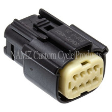 NAMZ 07-23 V-Twin VRSAW/CR/CX Models Molex MX-150 8-Position Female Connector - Blk (HD 72479-07BK) - NM-33472-0801