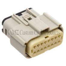 NAMZ 07-22 Glide Main Harness Molex MX-150 16-Position Female Connector - Grey (HD 72491-07GY) - NM-33472-1602