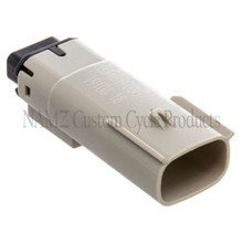 NAMZ 07-23 V-Twin Left Handlebar FLHRC Molex MX-150 3-Position Male Connector - Gray (HD 72513-07GY) - NM-33481-0302