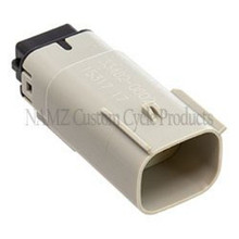 NAMZ 07-23 XL/FX Left Handlebar Ctrl Molex MX-150 8-Position Male Connector - Gray (HD 72447-07GY) - NM-33482-0802