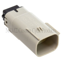 NAMZ 07-23 XL/FX Left Handlebar Ctrl Molex MX-150 8-Position Male Connector - Gray (HD 72447-07GY) - NM-33482-0802