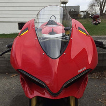 New Rage Cycles 16-19 Ducati 959 Panigale Mirror Block Off Turn Signals - 959-MBO-B