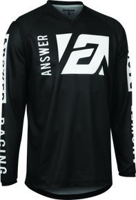 Answer Syncron Merge Jersey Black/White Youth - Large - 446722