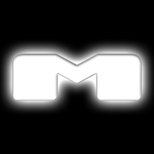 ORACLE Lighting Universal Illuminated LED Letter Badges - Matte Wht Surface Finish - M SEE WARRANTY - 3140-M-001