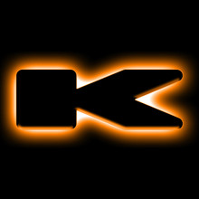 ORACLE Lighting Universal Illuminated LED Letter Badges - Matte Blk Surface Finish - K SEE WARRANTY - 3141-K-005