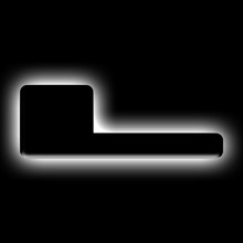 ORACLE Lighting Universal Illuminated LED Letter Badges - Matte Blk Surface Finish - L SEE WARRANTY - 3141-L-001