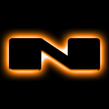 ORACLE Lighting Universal Illuminated LED Letter Badges - Matte Blk Surface Finish - N SEE WARRANTY - 3141-N-005