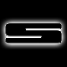 ORACLE Lighting Universal Illuminated LED Letter Badges - Matte Blk Surface Finish - S SEE WARRANTY - 3141-S-001