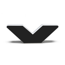 ORACLE Lighting Universal Illuminated LED Letter Badges - Matte Blk Surface Finish - V SEE WARRANTY - 3141-V-001