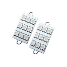 Oracle 44MM 6 LED 3 Chip - Loop Festoon Bulbs (Pair) - Red SEE WARRANTY - 5209-003
