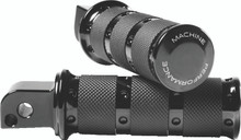 Performance Machine Footpegs XLS Passenger - Black Ano - 0035-1249M-B