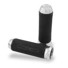 Performance Machine Handle Grip Set - Elite Cable - Chrome - 0063-2027-CH